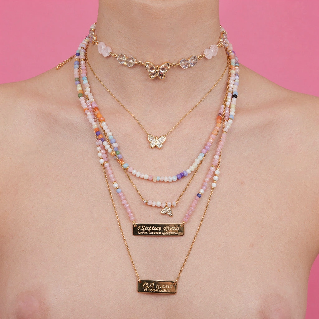 Collection de colliers et chokers Y2K